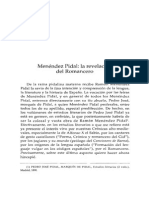 Galmés de Fuentes Menéndez Pidal-La Revelación Del Romancero