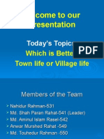 Town Life vs Villages Life 20-Dec-2005