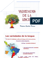 Variedades de La Lengua