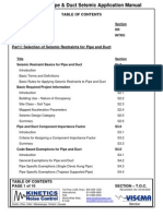 Pipe Duct Seismic Application