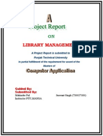 Library Management: A Project Report Is Submitted To Punjab Technical University