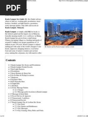 Kuala Lumpur - WikiSex  PDF  Prostitution  Malaysia