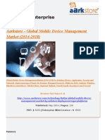 Aarkstore Enterprise: Aarkstore - Global Mobile Device Management Market (2014-2018)