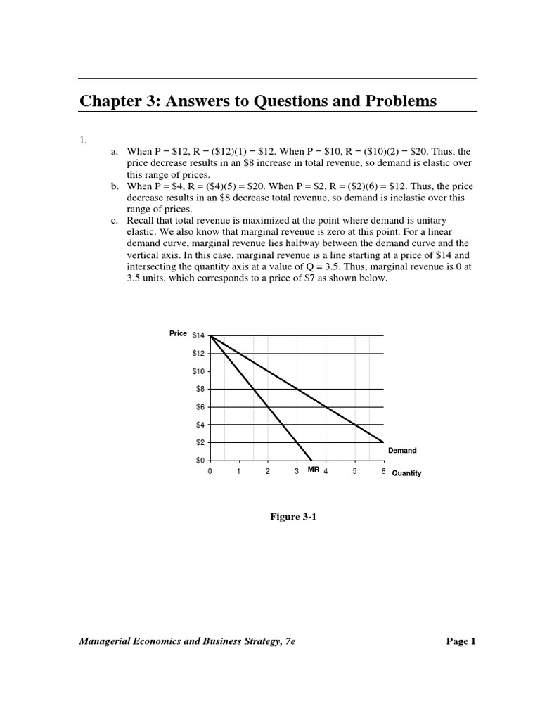 Managerial Economics Baye Solutions 3 5 Errors And Residuals Coefficient Of Determination