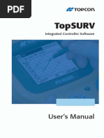 TOPCON TOP_SURF - Manual de Utilizare