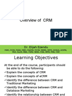 Overview of CRM: Dr. Elijah Ezendu