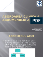 Abordarea Clinica a Abdomenului Acut