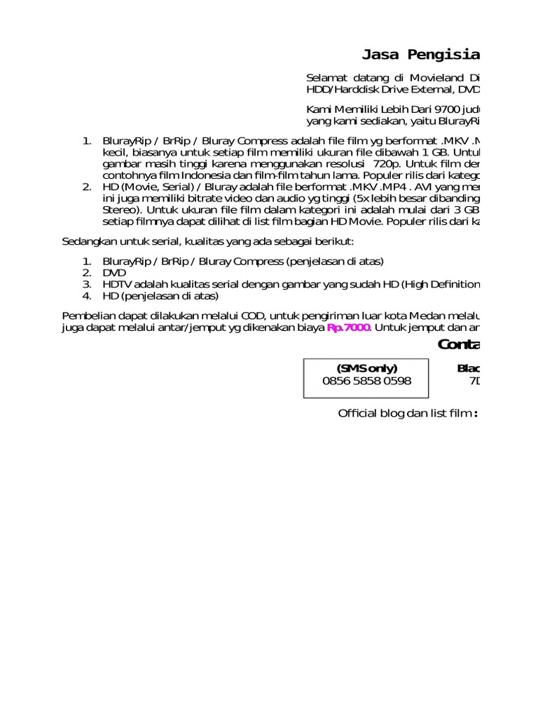 Movieland Divx List Film Dan Tv Show 2