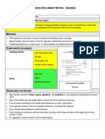 Business Document Notes Agenda 12