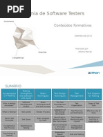 Academia de Software Testers: Conteúdos Formativos