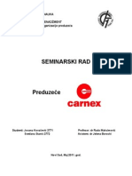 Seminarski Rad Carnex 2003