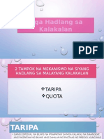 Mga Hadlang Sa Kalakalan 