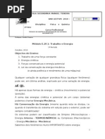 Módulo E2.F1 - Trabalho e Energia