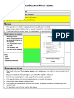 Business Document Notes Agenda 12