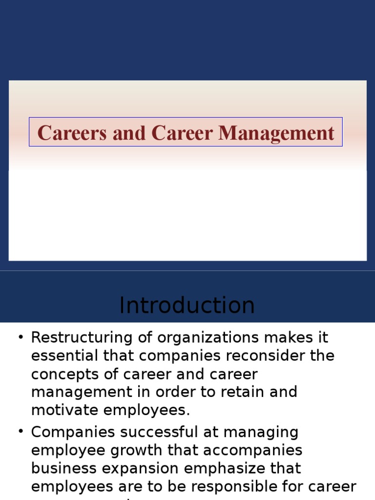 Careers and Career Management | PDF | Goal Setting | Employment