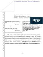 Fox v. DISH, 1/12/15 Summary Judgment Order