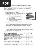 Diagnostic Writing