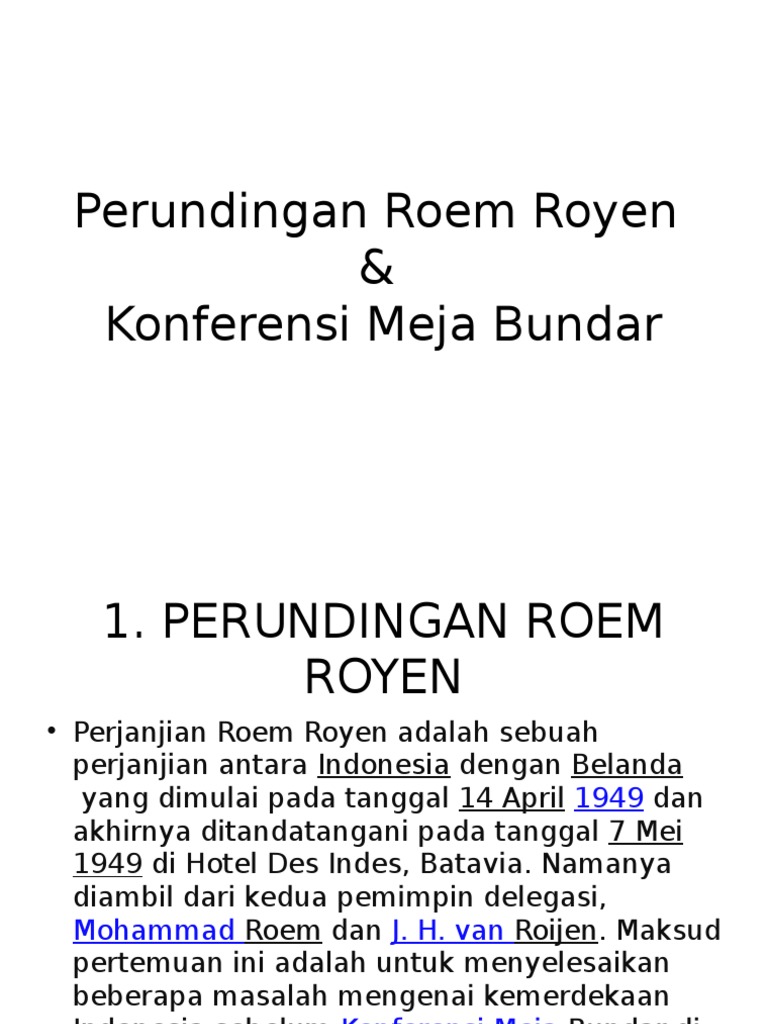 Perundingan Roem Royen