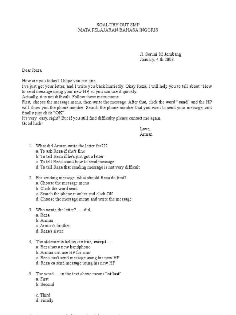 Soal Bhs Inggris Snake Washing Machine