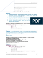 Ejercicios de programación Java sobre tipos de datos, arrays y clases