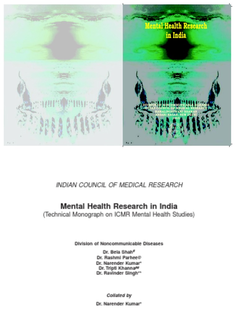 Mental Health Research in India | PDF | Mental Disorder | Psychiatry