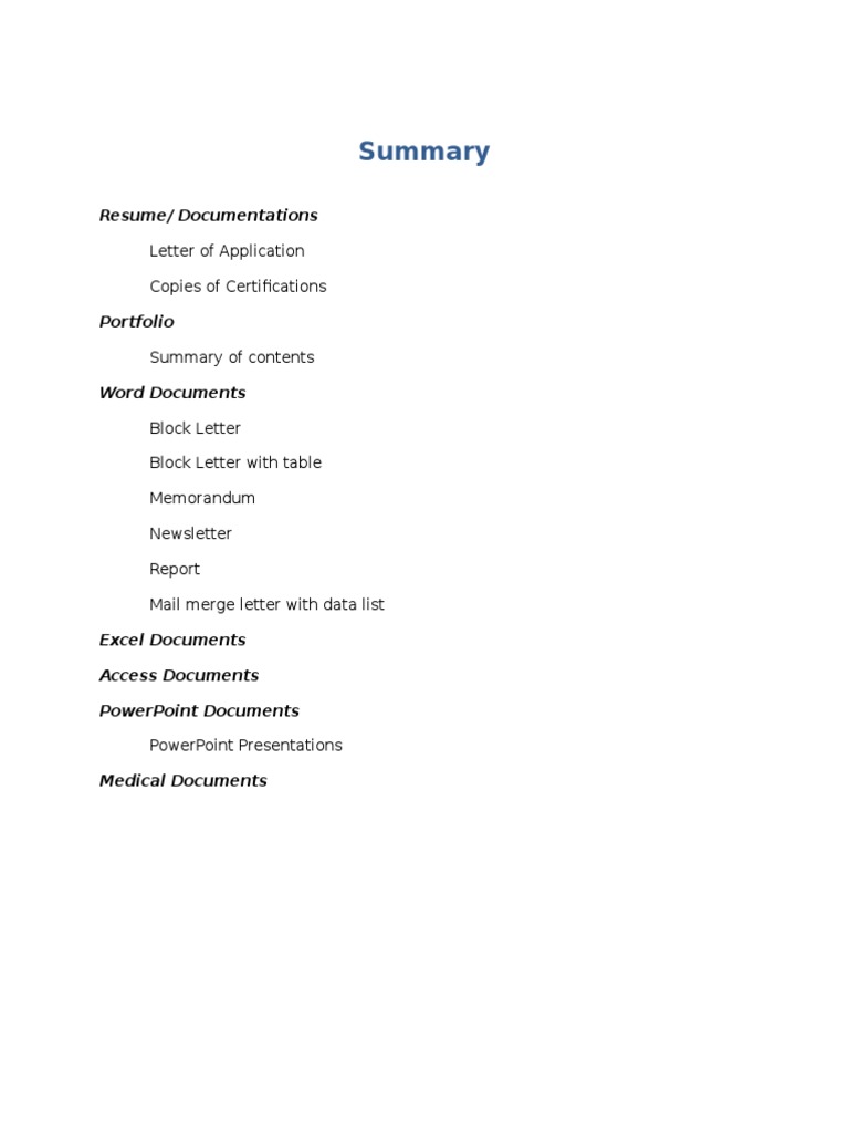 Comprehensive Document Summary Guide | PDF | Self-Improvement | Science ...
