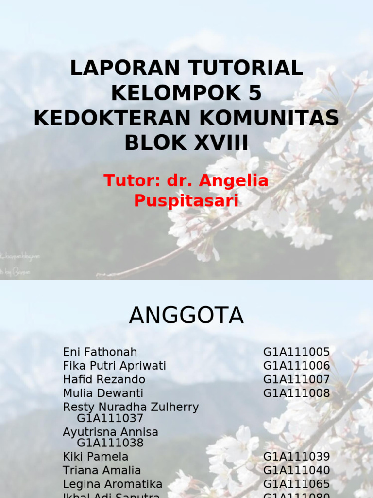 KEDOKTERAN KOMUNITAS