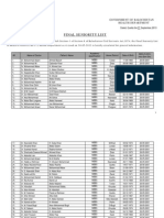 Final Seniority List of MO's September, 13 2013