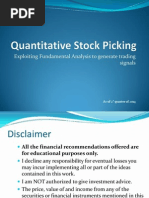 Quantitative Stock Screening