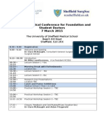 National Surgical Conference For Foundation and Student Doctors 7 March 2015