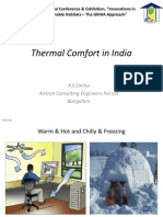 Thermal Comfort in India: Variable vs Fixed Temperature Approaches
