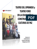 Teatro Del Oprimido y Teatro Foro en Edupaz