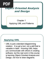 Object Oriented Analysis and Design: Applying UML and Patterns