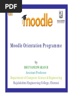 Moodle Orientation Programme: Department of Computer Science & Engineering