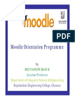 Moodle Orientation Programme: Department of Computer Science & Engineering