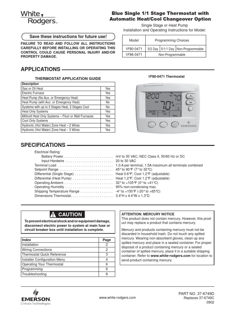 Emerson IF80 0471 | Termostato | AVAC