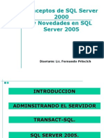 Primeros Pasos en SQL Server 2000 Administración Basica de SQL Server 2005