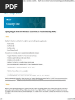 VMware KB - Updating Rollup Jobs After The Error - Performance Data Is Currently Not Available For This Entity