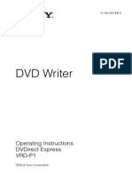 DVD Writer: Operating Instructions Dvdirect Express Vrd-P1