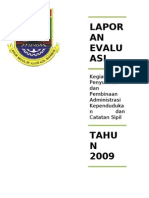 Laporan Evaluasi Kinerja 2009