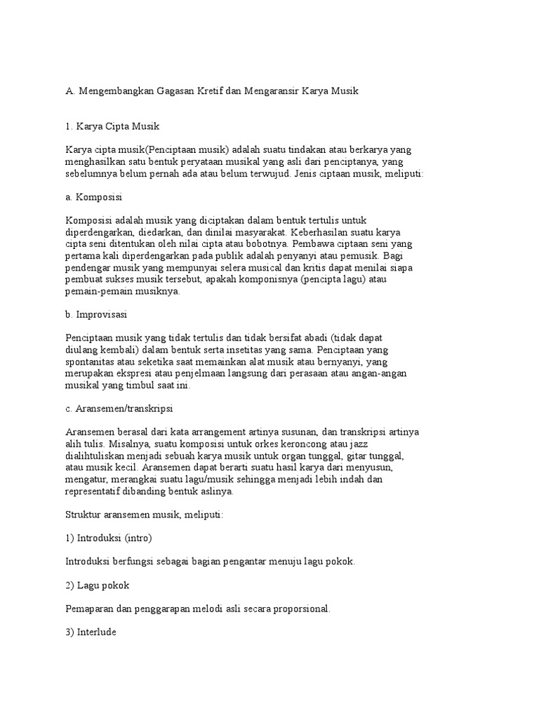 Bahan Ajar Seni Musik