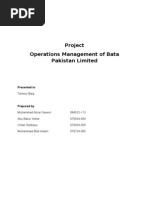 Download Operations Management of Bata Shoes Pakistan by coolbouy85 SN25412248 doc pdf