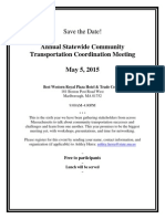 Annual Transportation Coordination Meeting May 2015