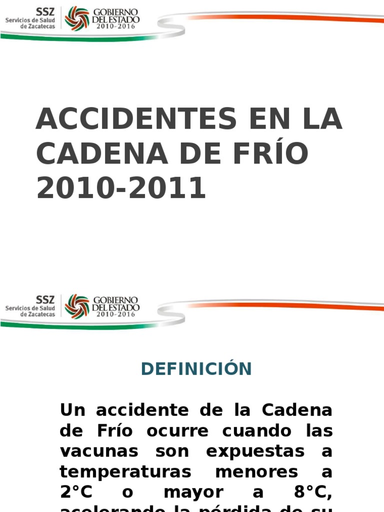 Red de Frio Vacunas Salud pública
