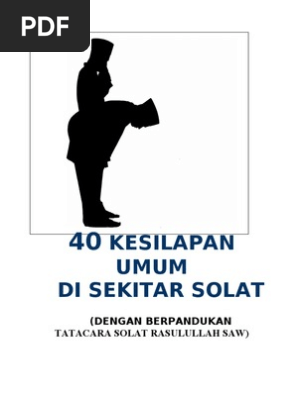 Buku 40 Kesilapan Umum Solat Pdf