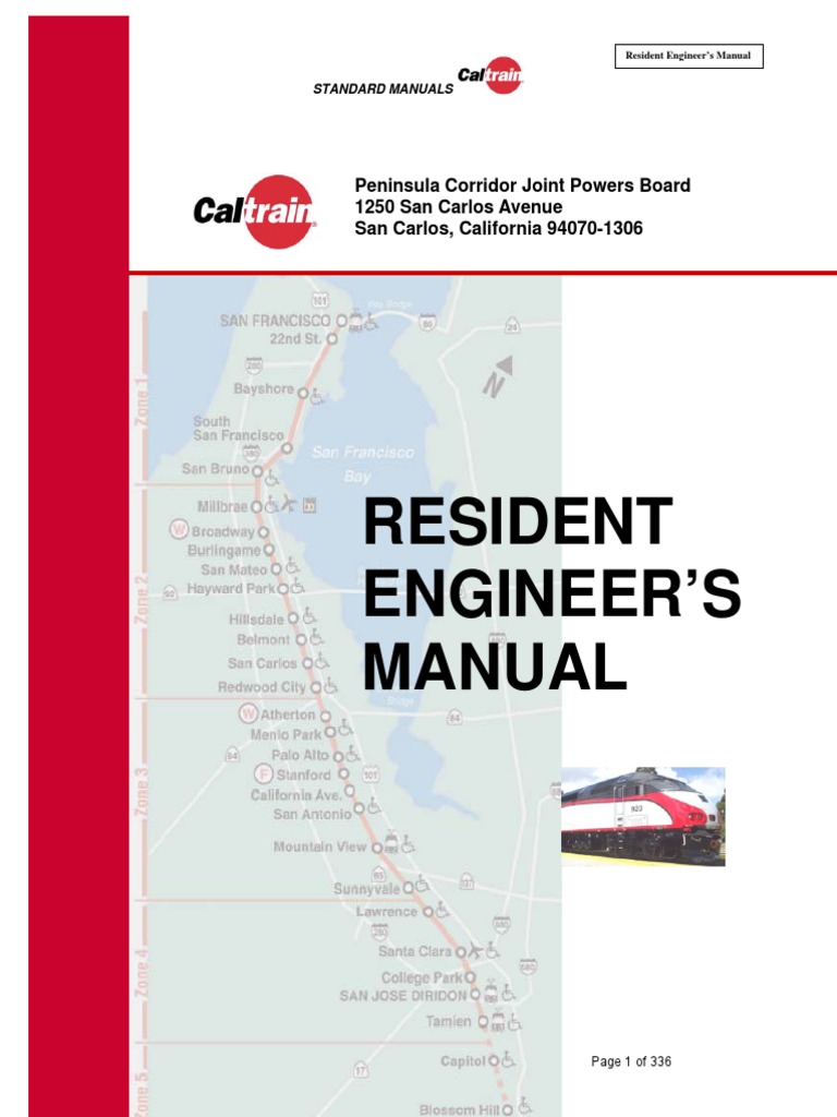 Caltrain RE Manual Rev 2 020310 | PDF | General Contractor | Caltrain
