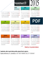 Calendar 2015 Romanesc Orizontal Color