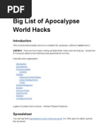 Big List of Apocalypse World Hacks