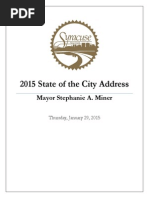 2015 State of The City Address