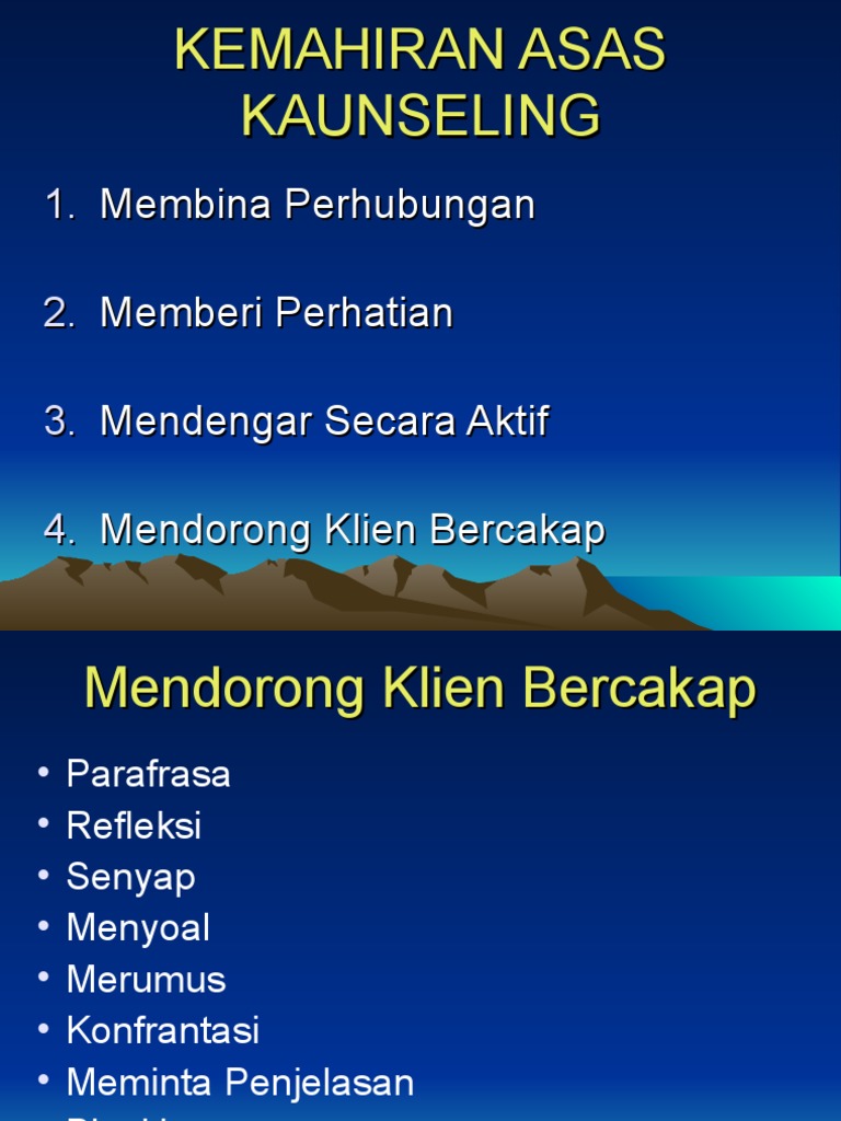 Kemahiran Asas Kaunseling
